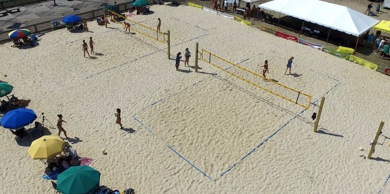 Sand volleyball courts